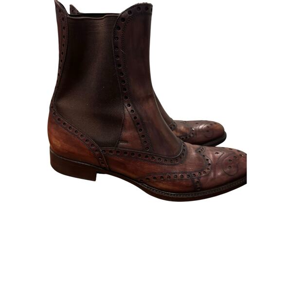 $1400 DOLCE & GABBANA Men\'s Leather Chelsea Ankle Boots Shoes UK 7 US 8 Italy main image 13